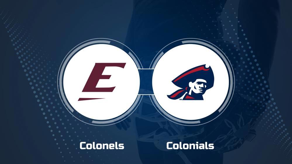 Where to Watch Eastern Kentucky vs. Robert Morris on TV or Streaming Live - Sept. 28