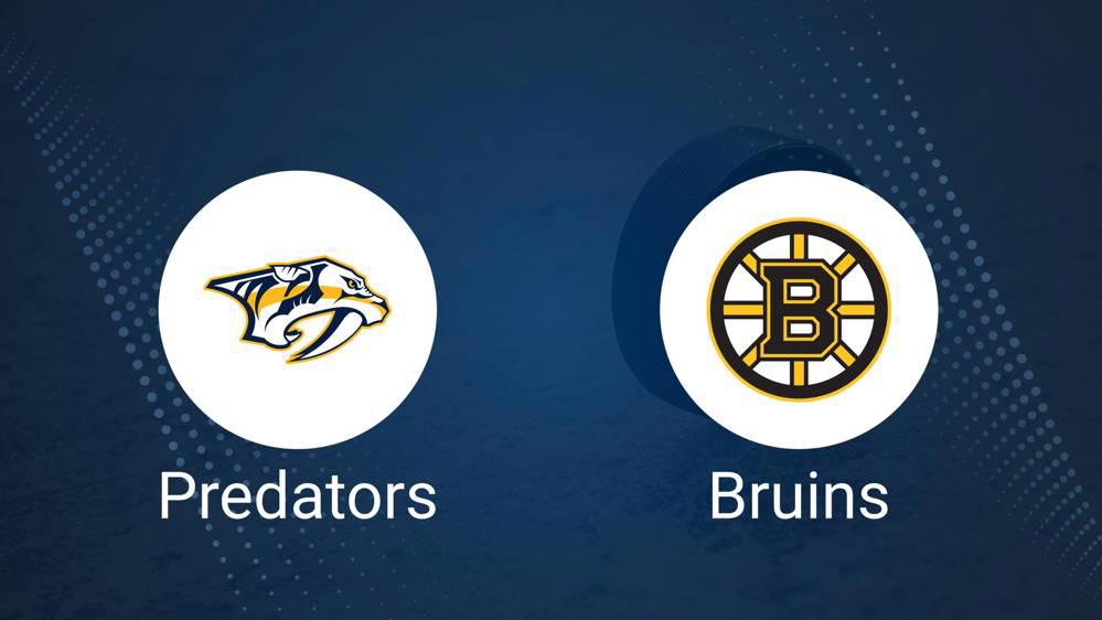 Where to Watch Nashville Predators vs. Boston Bruins on TV or Streaming Live - October 22