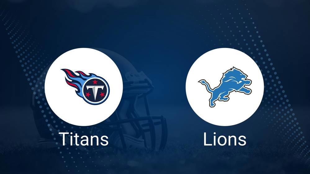 Where to Watch Titans vs. Lions on TV or Streaming Live - Oct. 27