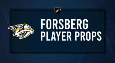 Filip Forsberg Player Prop Bets for the Predators vs. Capitals Game - November 6