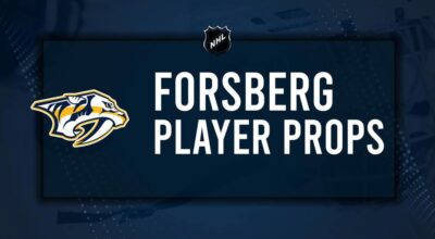 Filip Forsberg Player Prop Bets for the Predators vs. Kraken Game - November 20