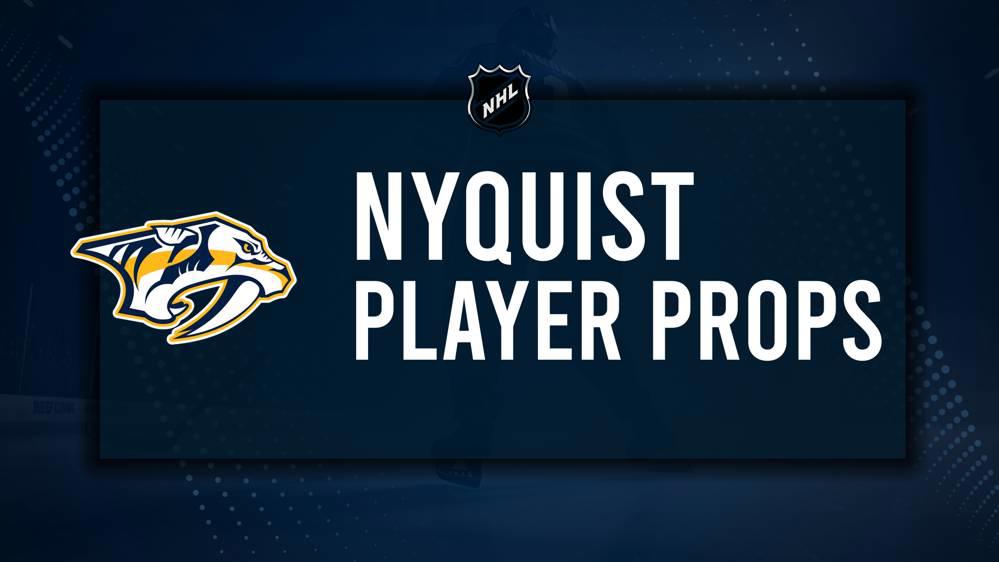 Gustav Nyquist Player Prop Bets for the Predators vs. Canucks Game - November 17