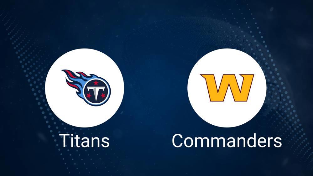 Titans vs. Commanders: Odds, Moneyline, and Spread - Week 13