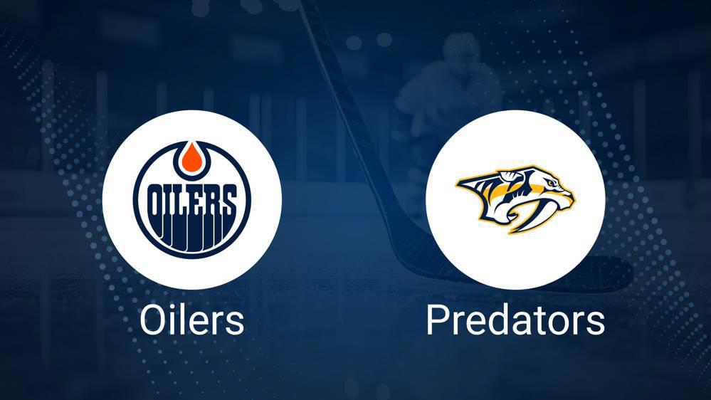 Where to Watch Edmonton Oilers vs. Nashville Predators on TV or Streaming Live - November 14