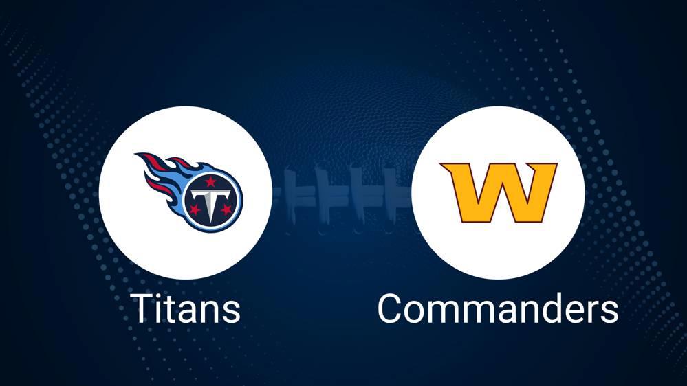 Where to Watch Titans vs. Commanders on TV or Streaming Live - Dec. 1