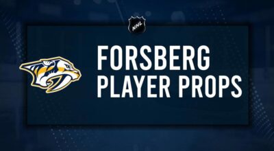 Filip Forsberg Player Prop Bets for the Predators vs. Hurricanes Game - December 23