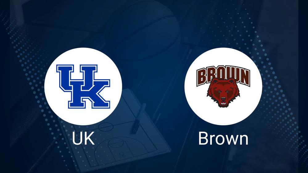 How to Watch Kentucky vs. Brown on TV or Live Stream - December 31