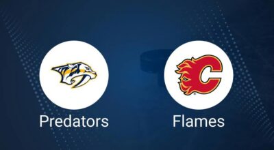 Flames vs. Predators Injury Report Today - January 4