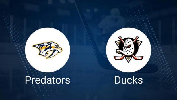 Predators vs. Ducks Injury Report Today - January 25