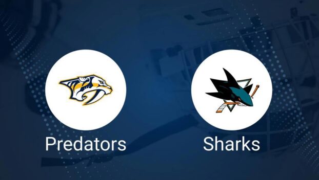 Predators vs. Sharks Injury Report Today - January 21